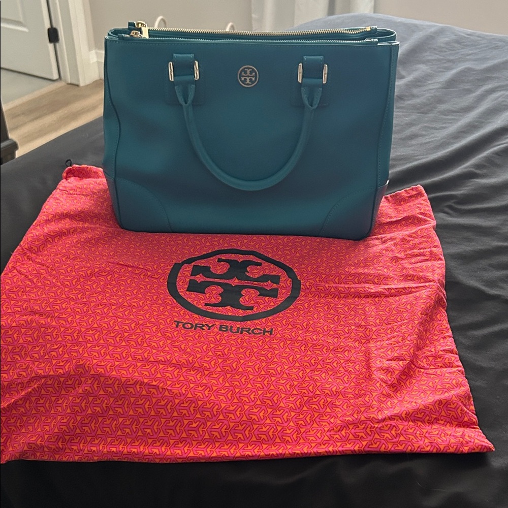 Tory Burch Blue Satchel